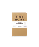 Field Notes Ruled Memo 3 Pack