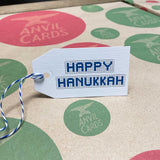 Houston Blue Tiles Happy Hanukkah Gift Tags (Pack of 6)