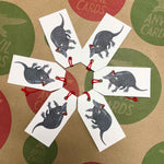 Dillo Claus Gift Tags (Pack of 6)