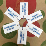 Houston Blue Tiles Merry Christmas Gift Tags (Pack of 6)