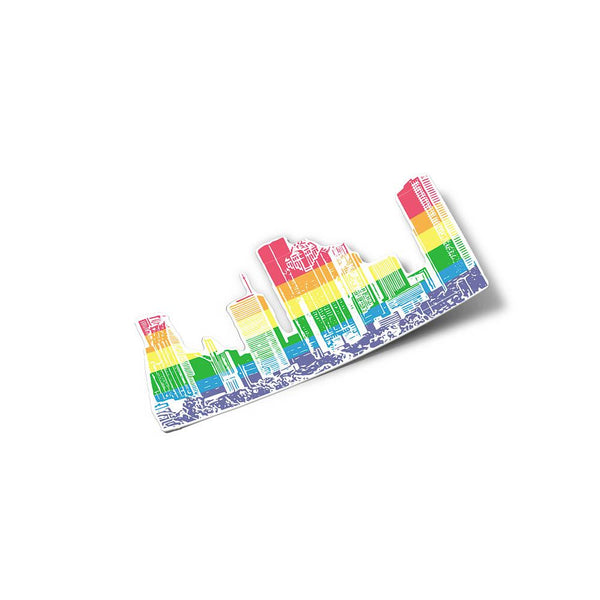 Pride Houston Skyline Sticker