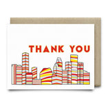 Houston Thank You Card |Classic Rockets Red and Yellow - Cards
