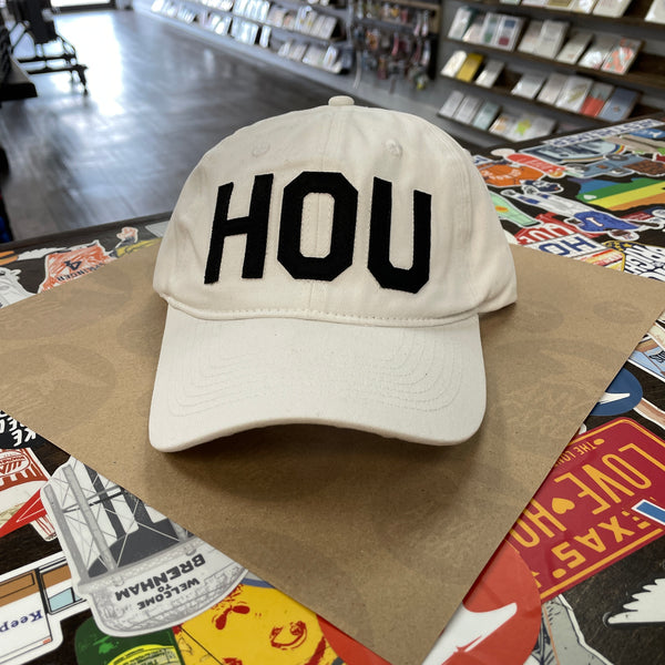 White and Black HOU Hat