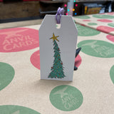 Leaning Tree Christmas Gift Tags (Pack of 6)