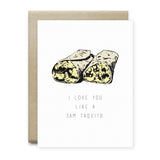I Love You Like a 3AM Taquito Greeting Card - Cards