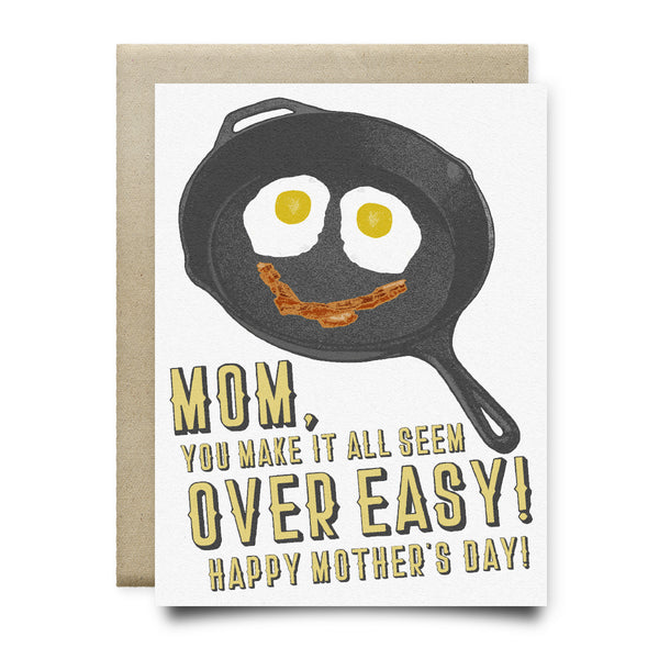 Mom Makes it Seem Over Easy Mother's Day Card