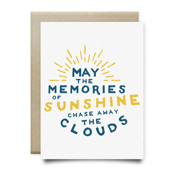 Memories of Sunshine Sympathy Card - Cards
