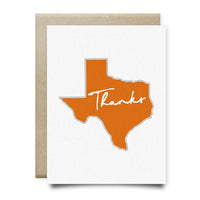 Texas Thank You Card | Burnt Orange - Cards