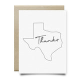 Texas Thank You Card | Gray - Cards