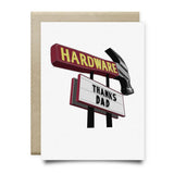 Thanks Dad Hardware Sign - Cards