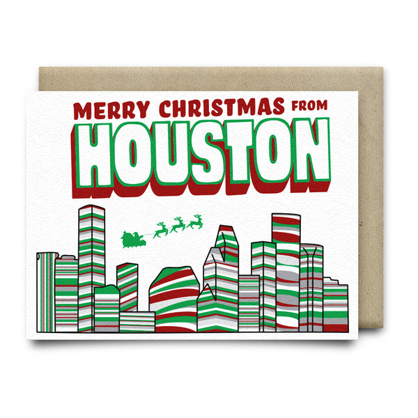 Merry Christmas in Houston Christmas Card